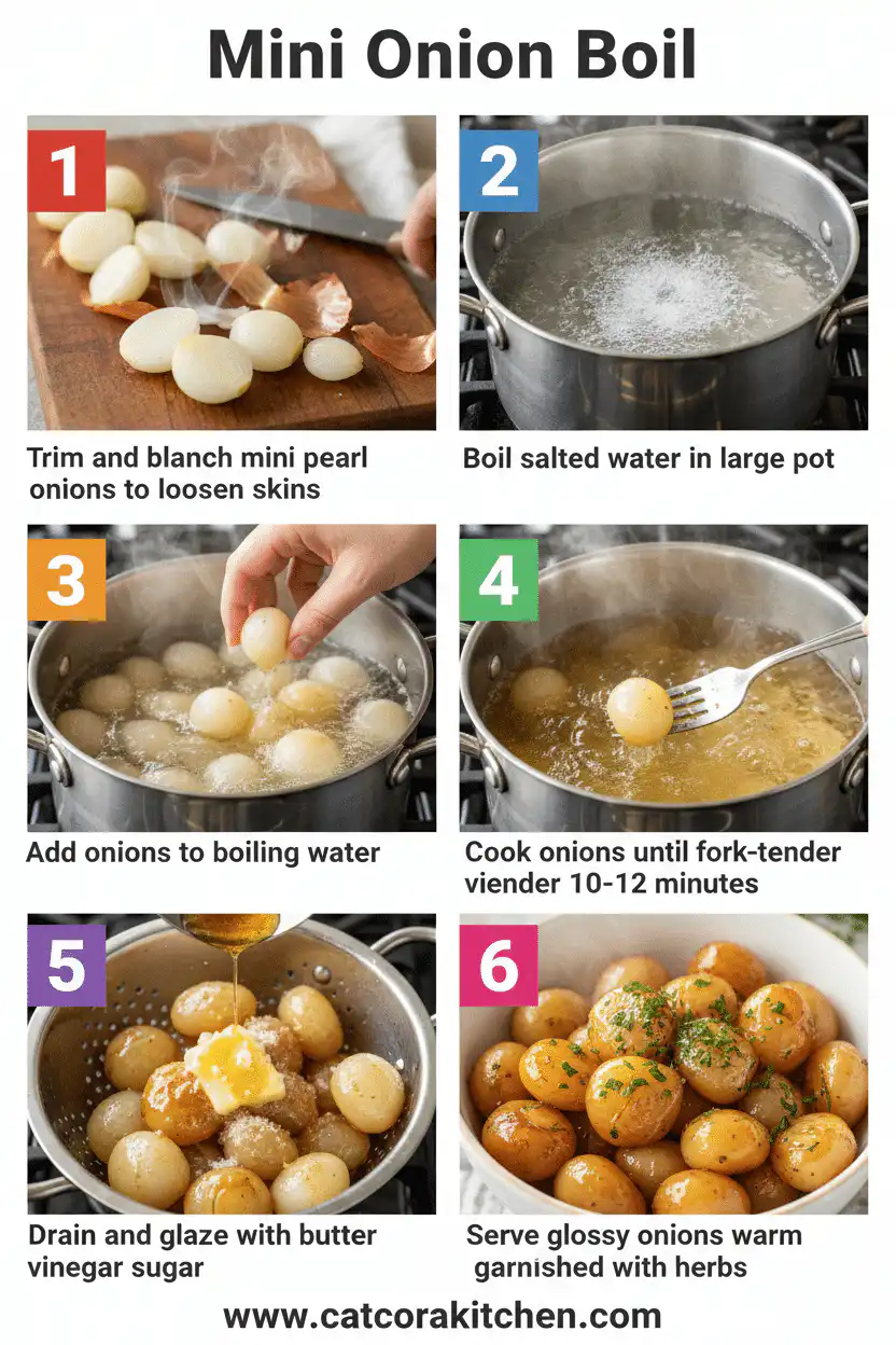 Mini onion boil How to Make 