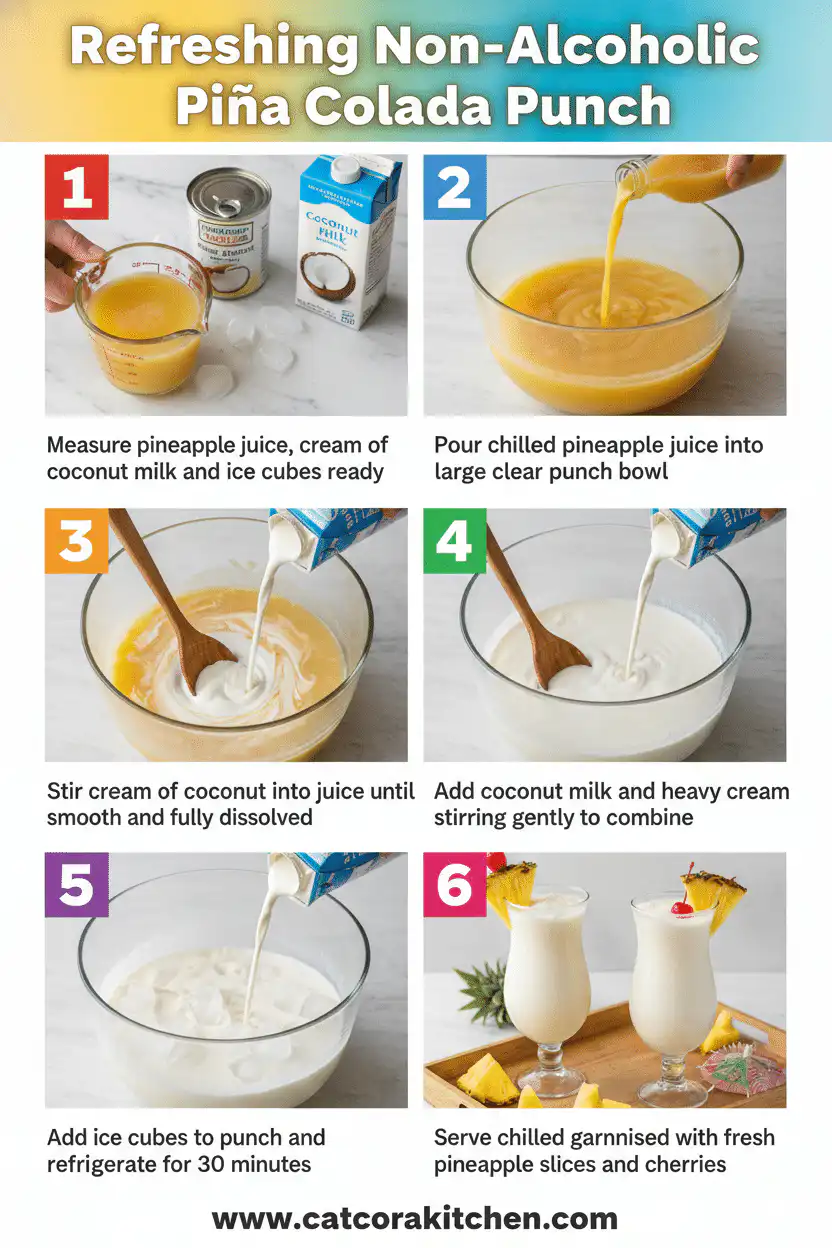 Non alcoholic pina colada punch How to Make 