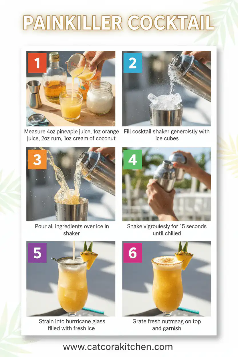 Painkiller drink recipe how to make