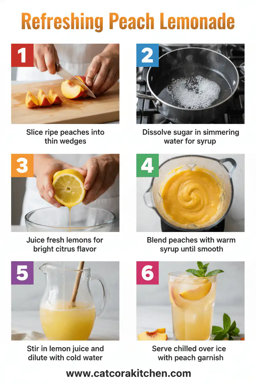 Peach lemonade How to Make 