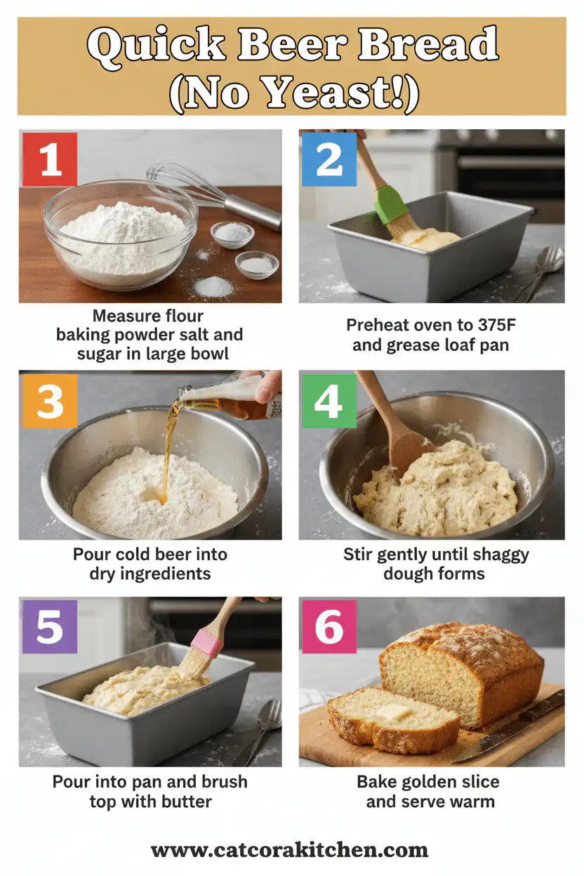 Quick beer bread no yeast How to Make 