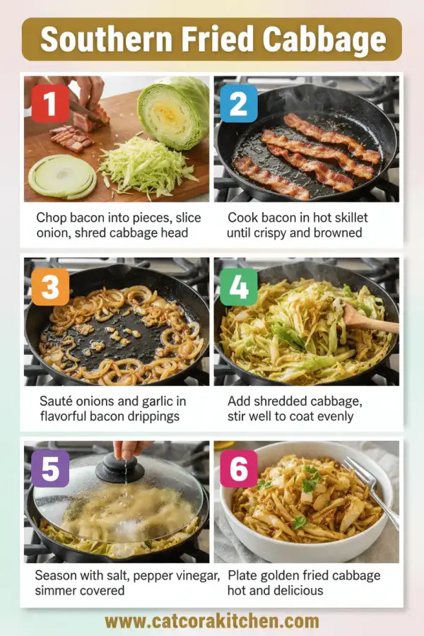 Southern fried cabbage how to make