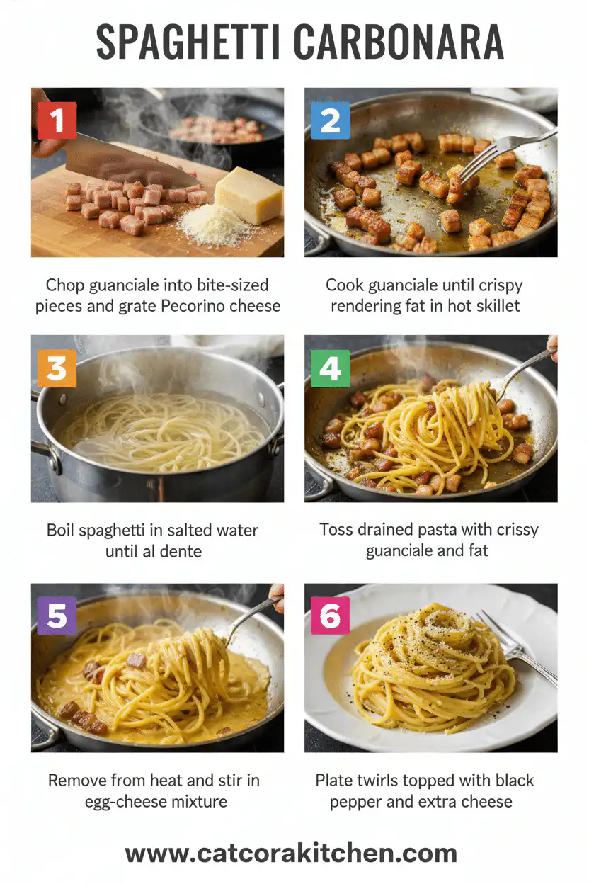 Spaghetti carbonara how to make