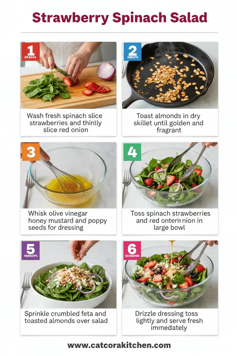 Strawberry spinach salad how to make
