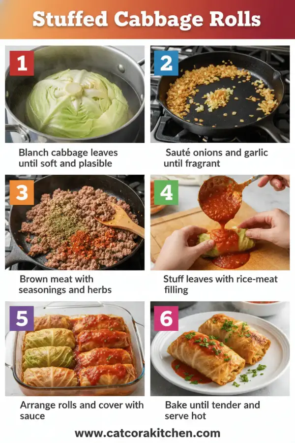 Stuffed cabbage rolls how to make