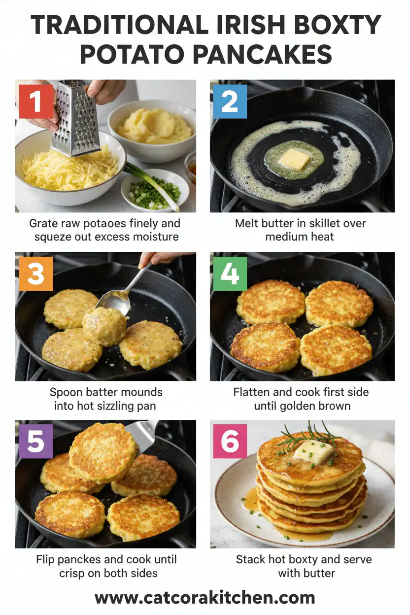 Traditional Irish boxty potato pancakes How to Make 