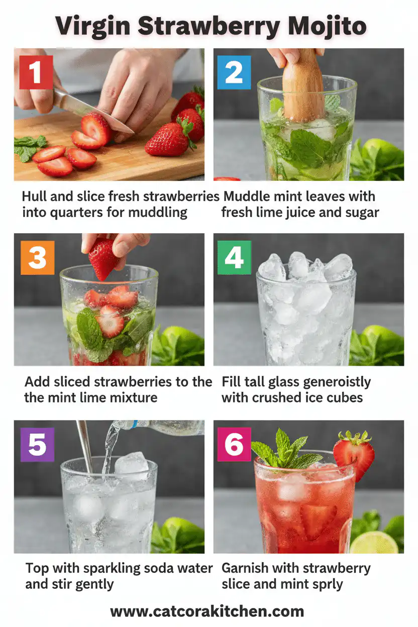 Virgin strawberry mojito how to make