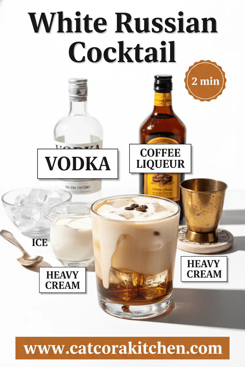 White Russian cocktail ingredients