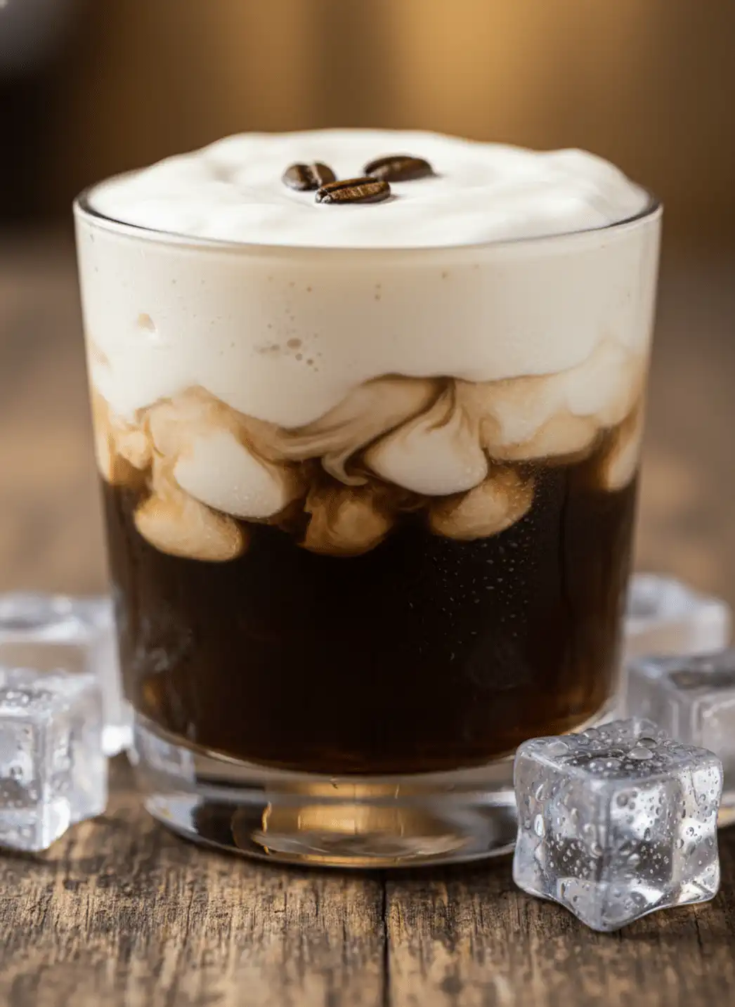 White Russian Cocktail – Classic Creamy Kahlua Vodka Drink