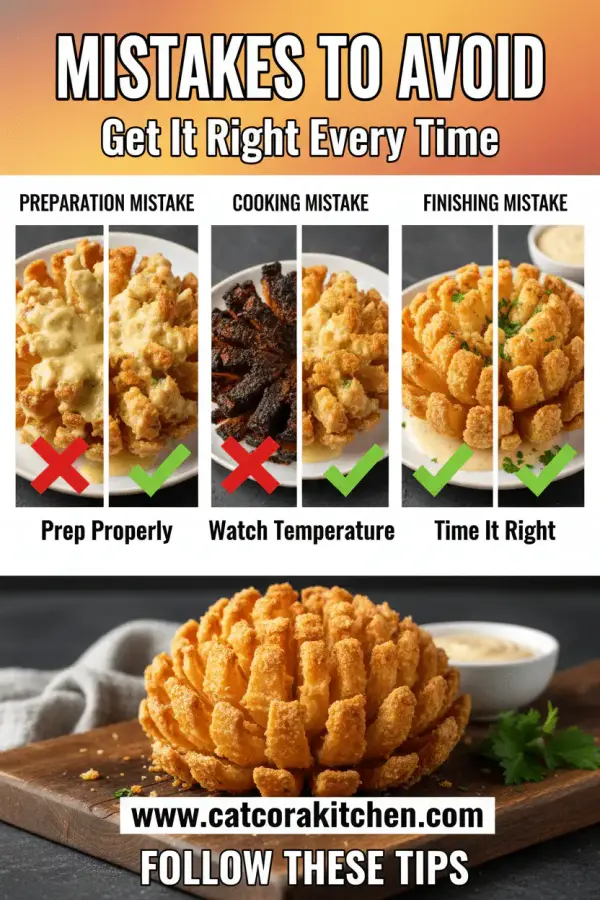 Air fryer blooming onion common mistakes