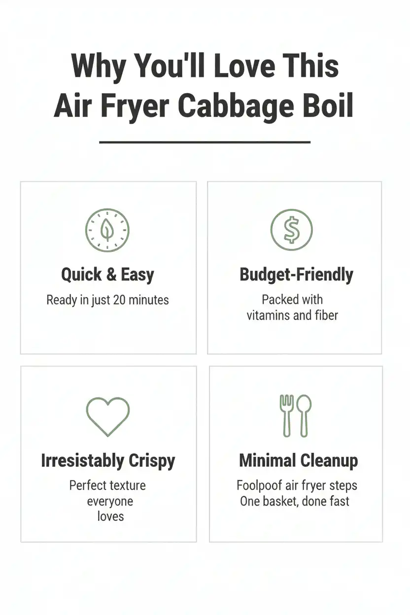Why you'll love air fryer cabbage boil