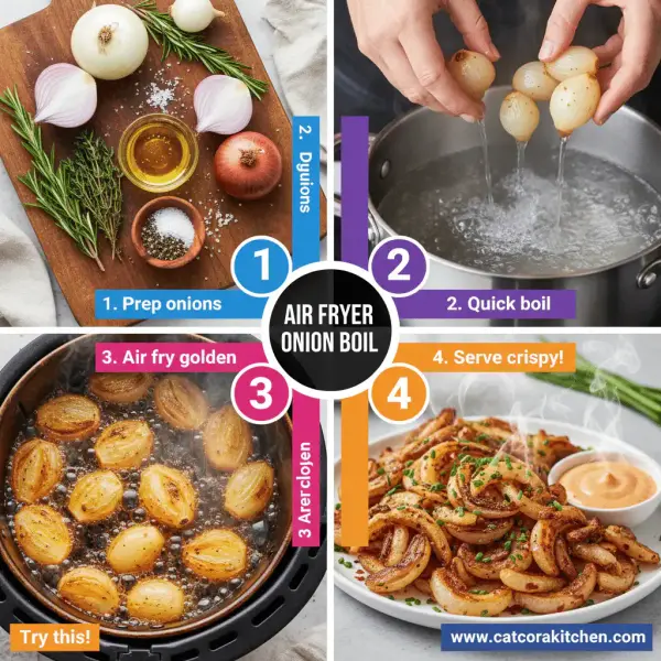 card recipe ingredients and instructions air fryer onion boil