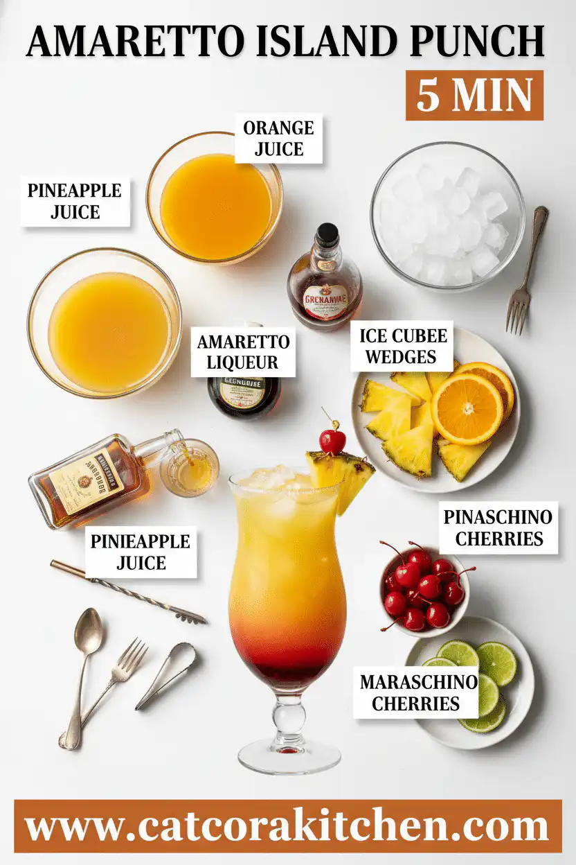 Amaretto island punch ingredients