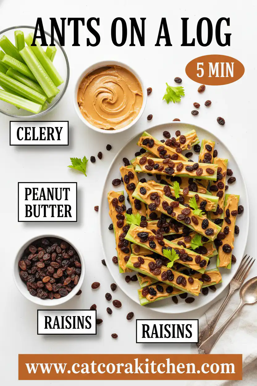 Ants on a log ingredients