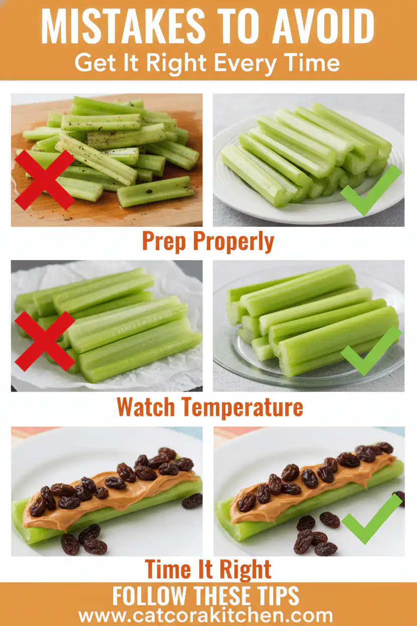 Ants on a log common mistakes