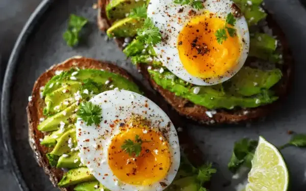 avocado and egg toast