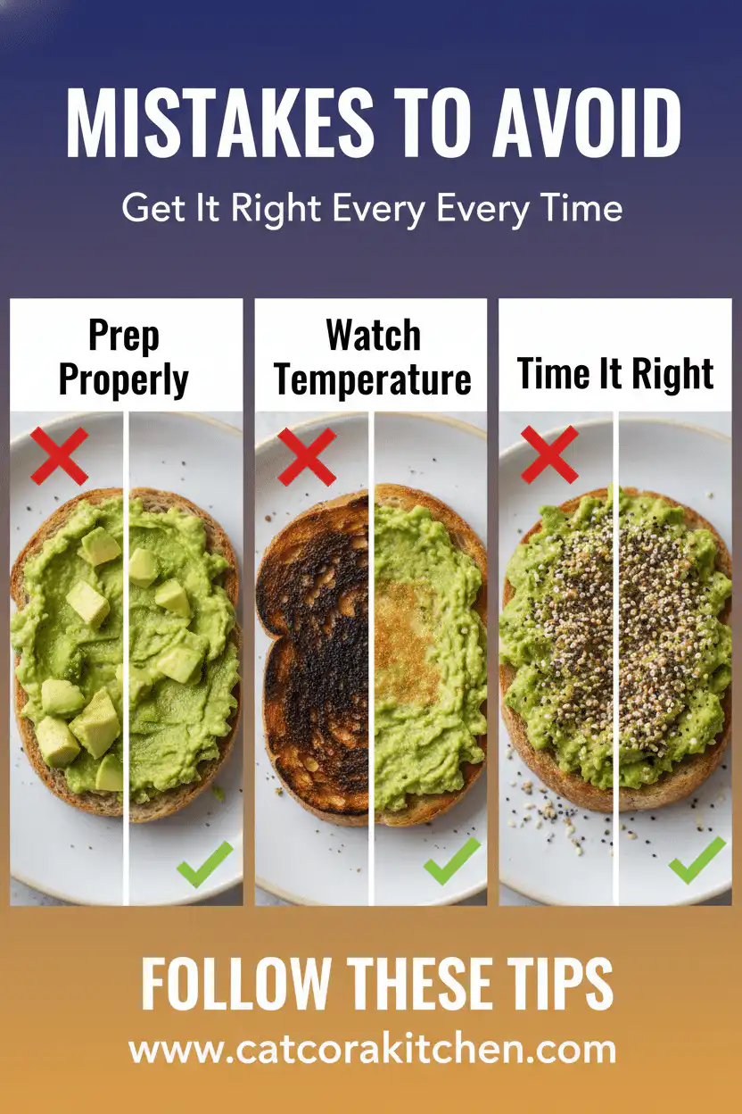 Avocado toast with everything bagel seasoning common mistakes