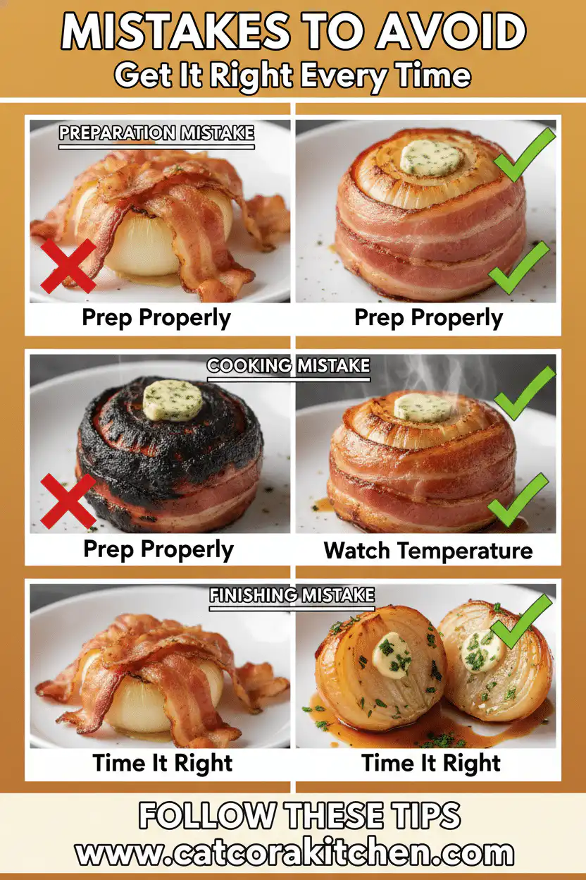 Bacon wrapped onions common mistakes