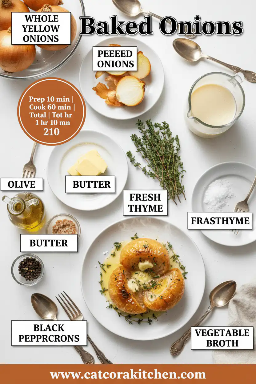 Baked onions ingredients