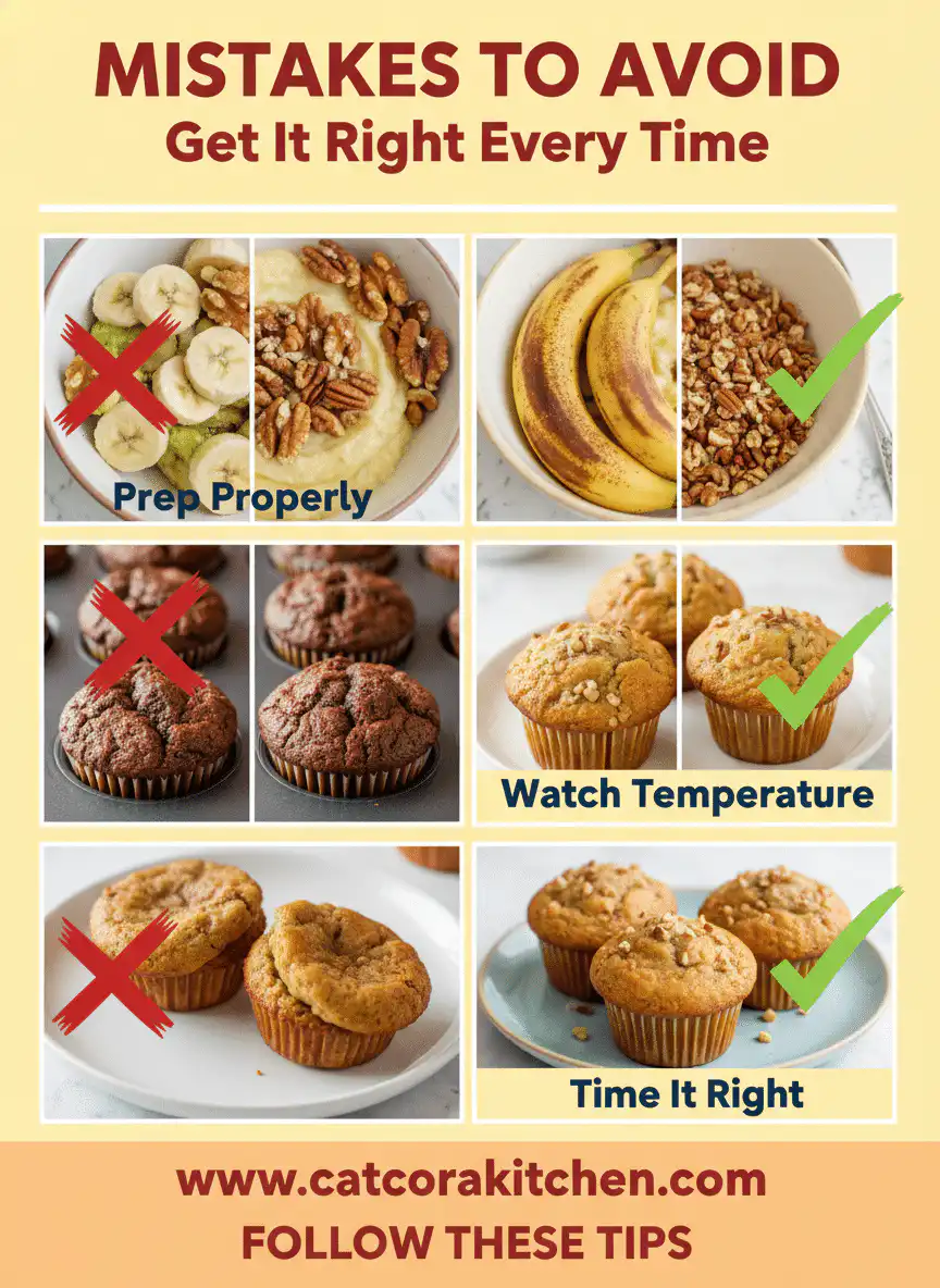 Banana nut muffins common mistakes