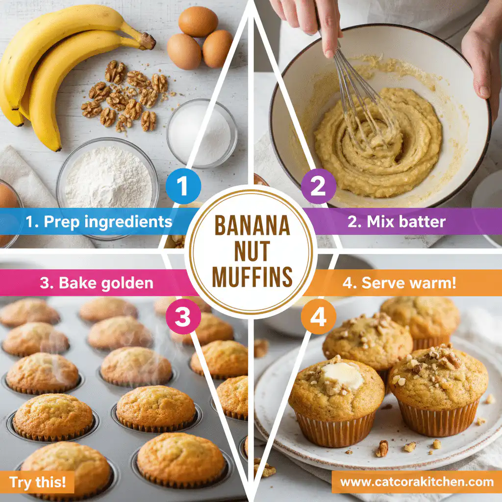 card recipe ingredients and instructions banana nut muffins