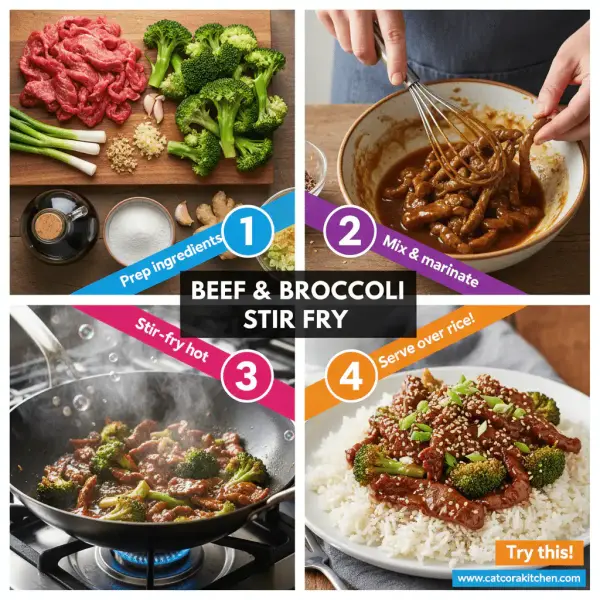 card recipe ingredients and instructions beef and broccoli stir fry