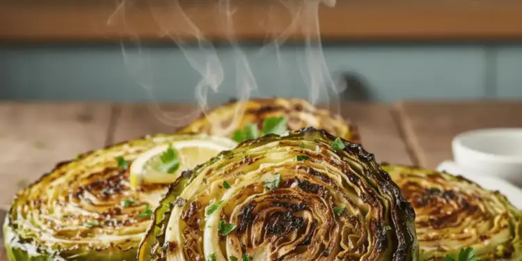 blackened cabbage