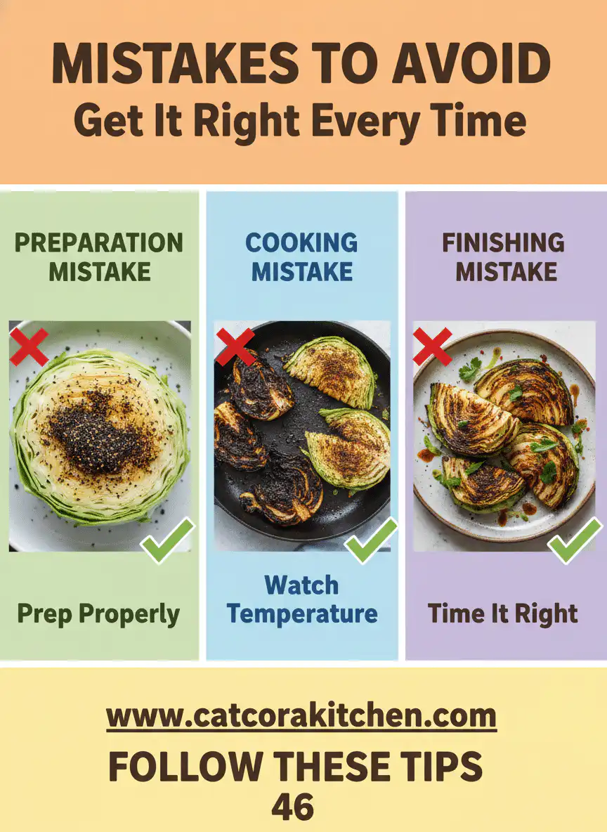 Blackened cabbage common mistakes