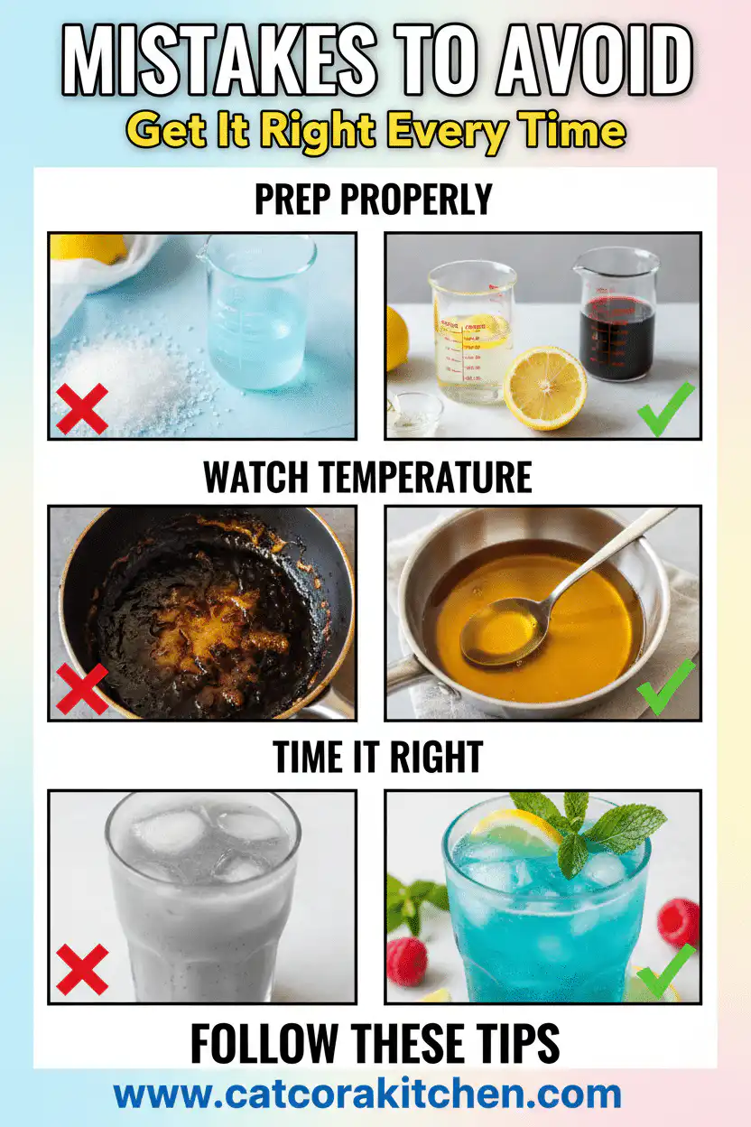 Blue raspberry lemonade common mistakes