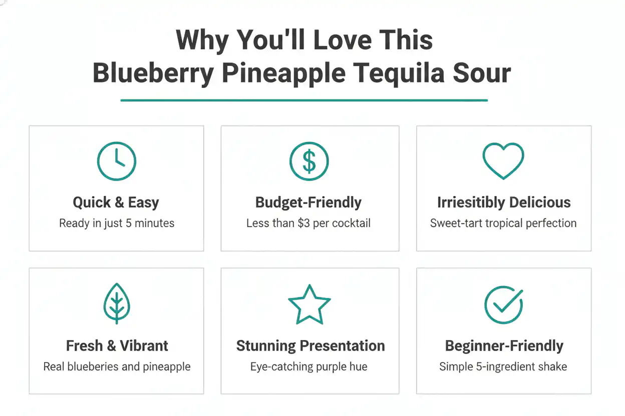 Why you'll love blueberry pineapple tequila sour