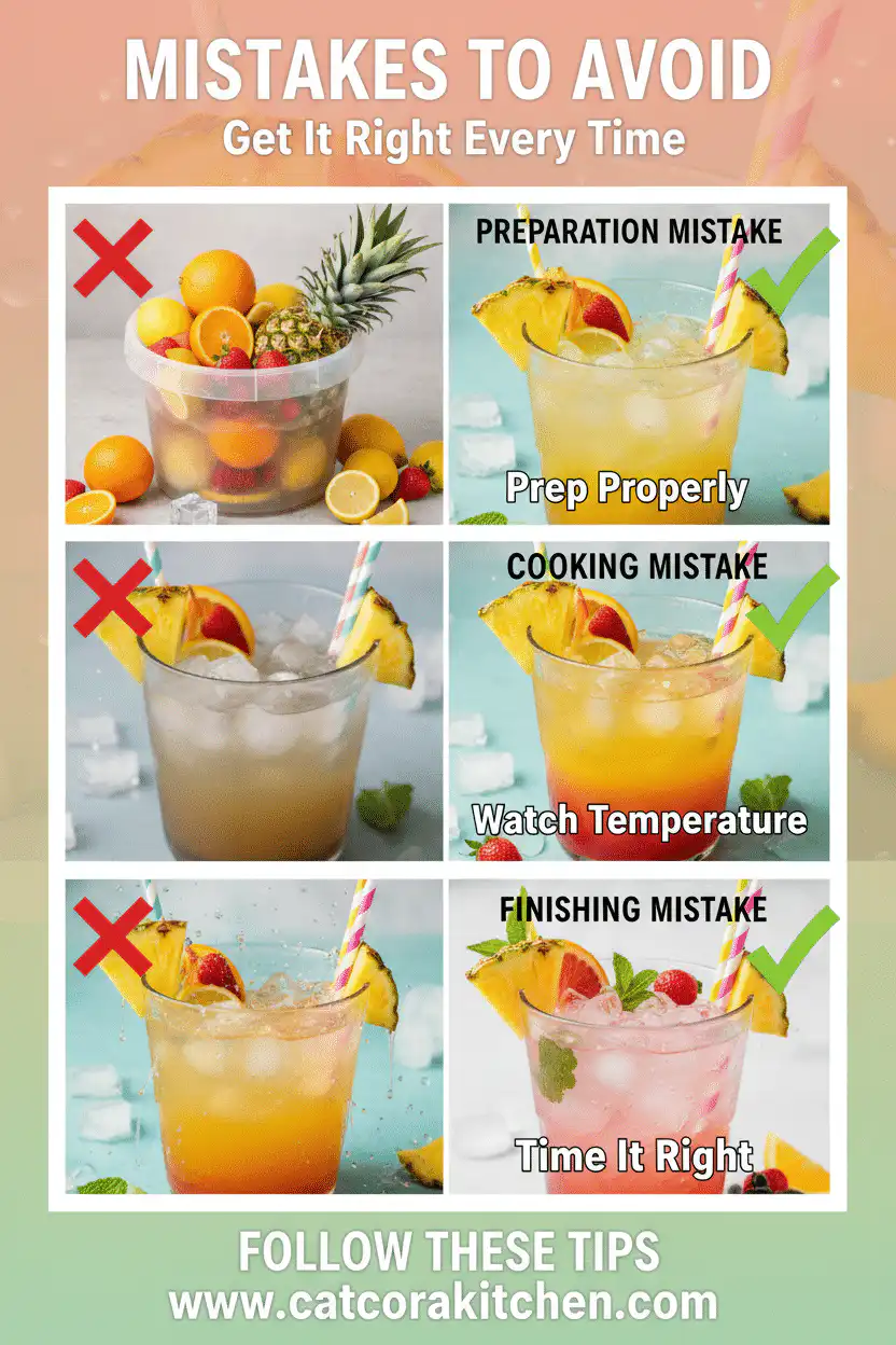 Bucket cocktail recipe common mistakes