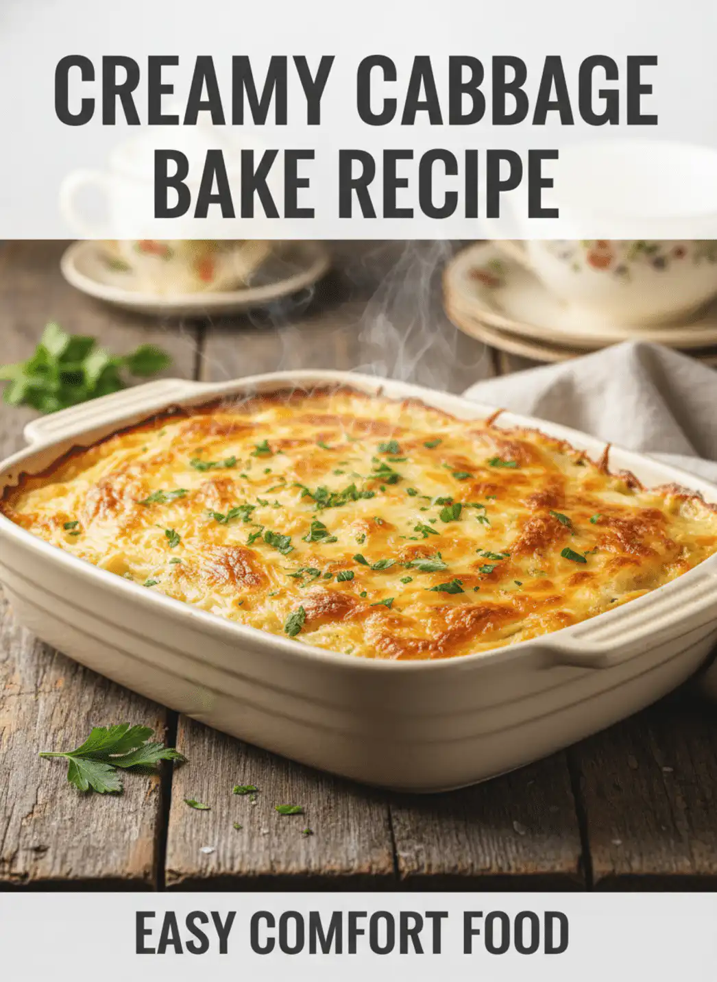 Cabbage Bake: Creamy Cheesy Oven-Baked Casserole