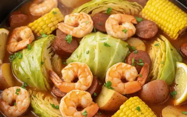 cabbage boil with shrimp
