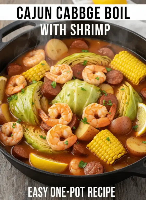Cabbage Boil with Shrimp and Sausage (No-Boil Method)