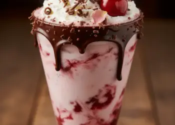 cherry rose mudslide cocktail