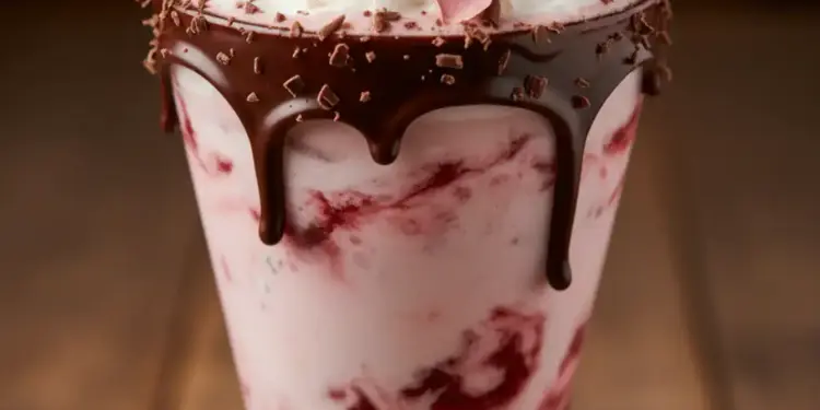 cherry rose mudslide cocktail