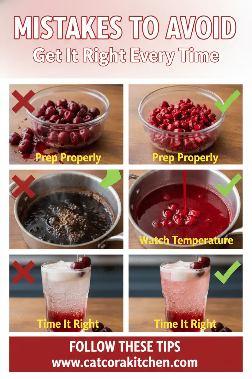 Cherry vanilla cream soda common mistakes