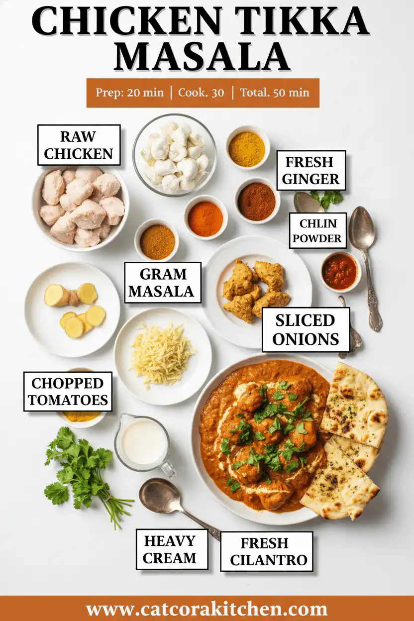 Chicken tikka masala ingredients
