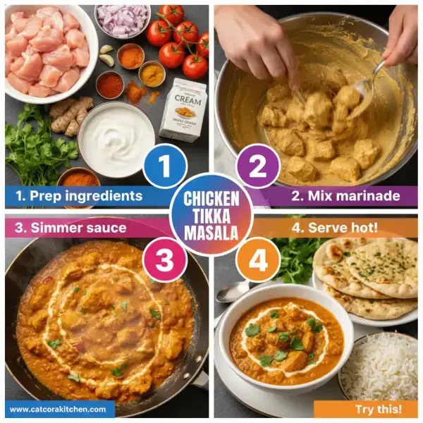 card recipe ingredients and instructions chicken tikka masala