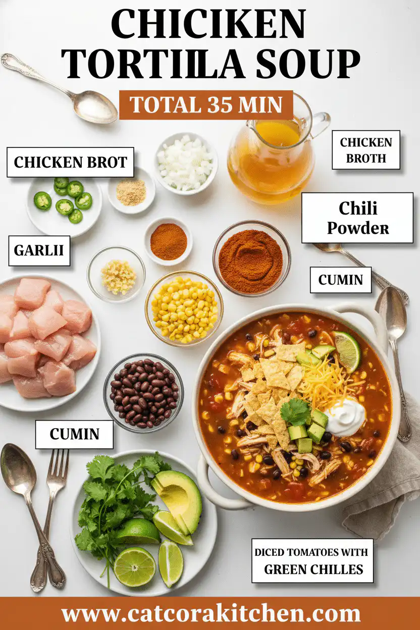 Chicken tortilla soup ingredients
