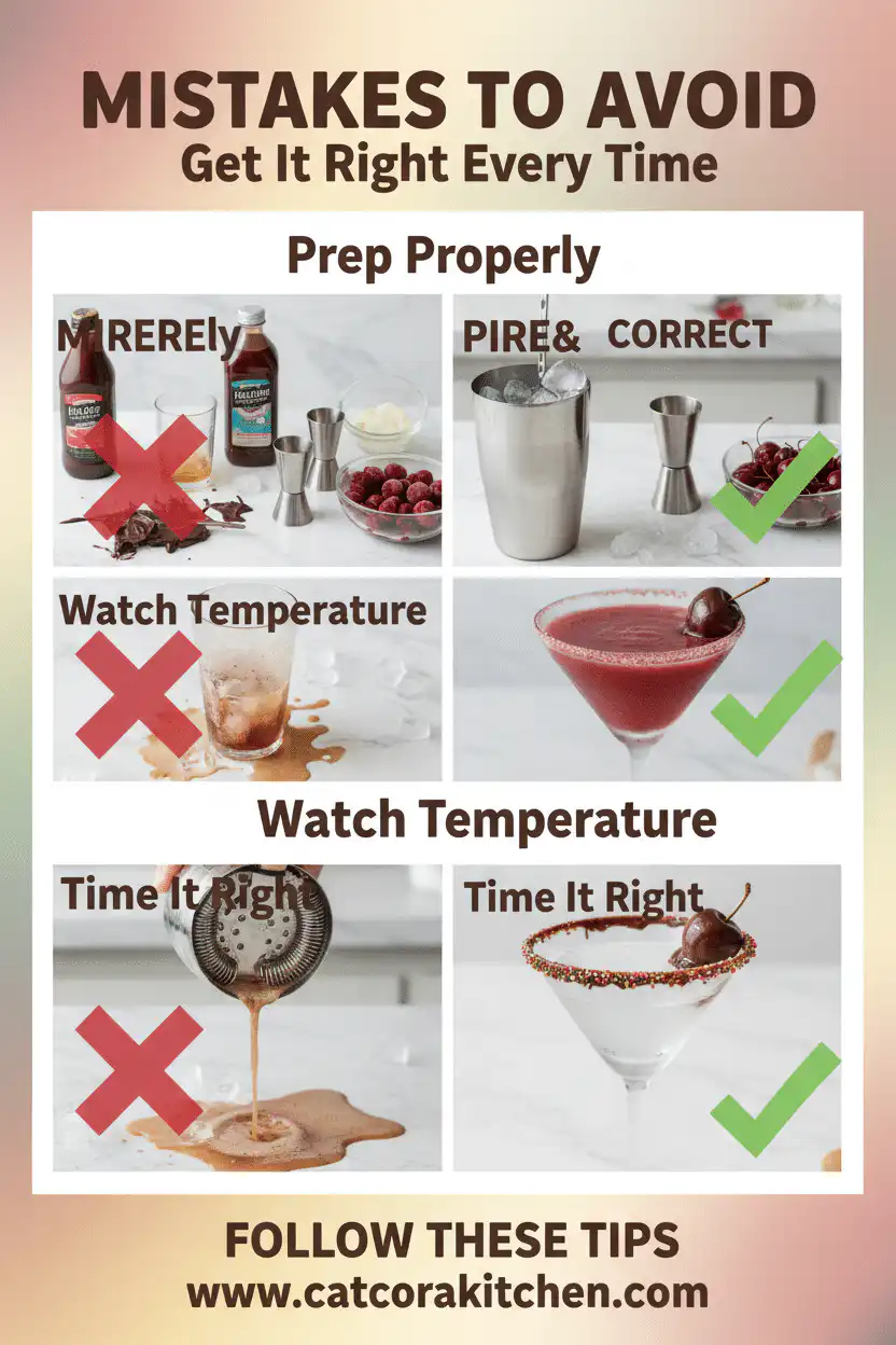Chocolate covered cherry martini common mistakes