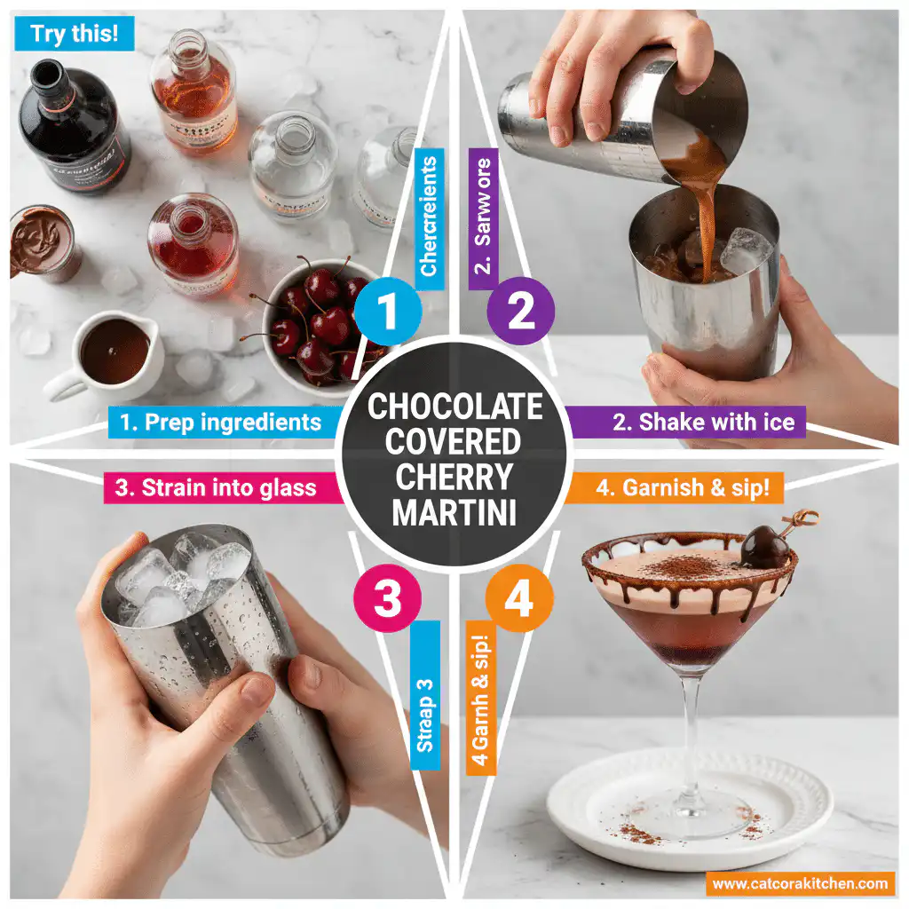 card recipe ingredients and instructions chocolate covered cherry martini