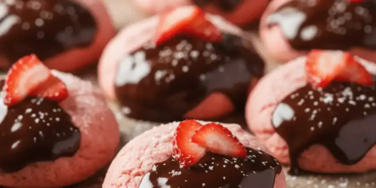 chocolate covered strawberry cookies