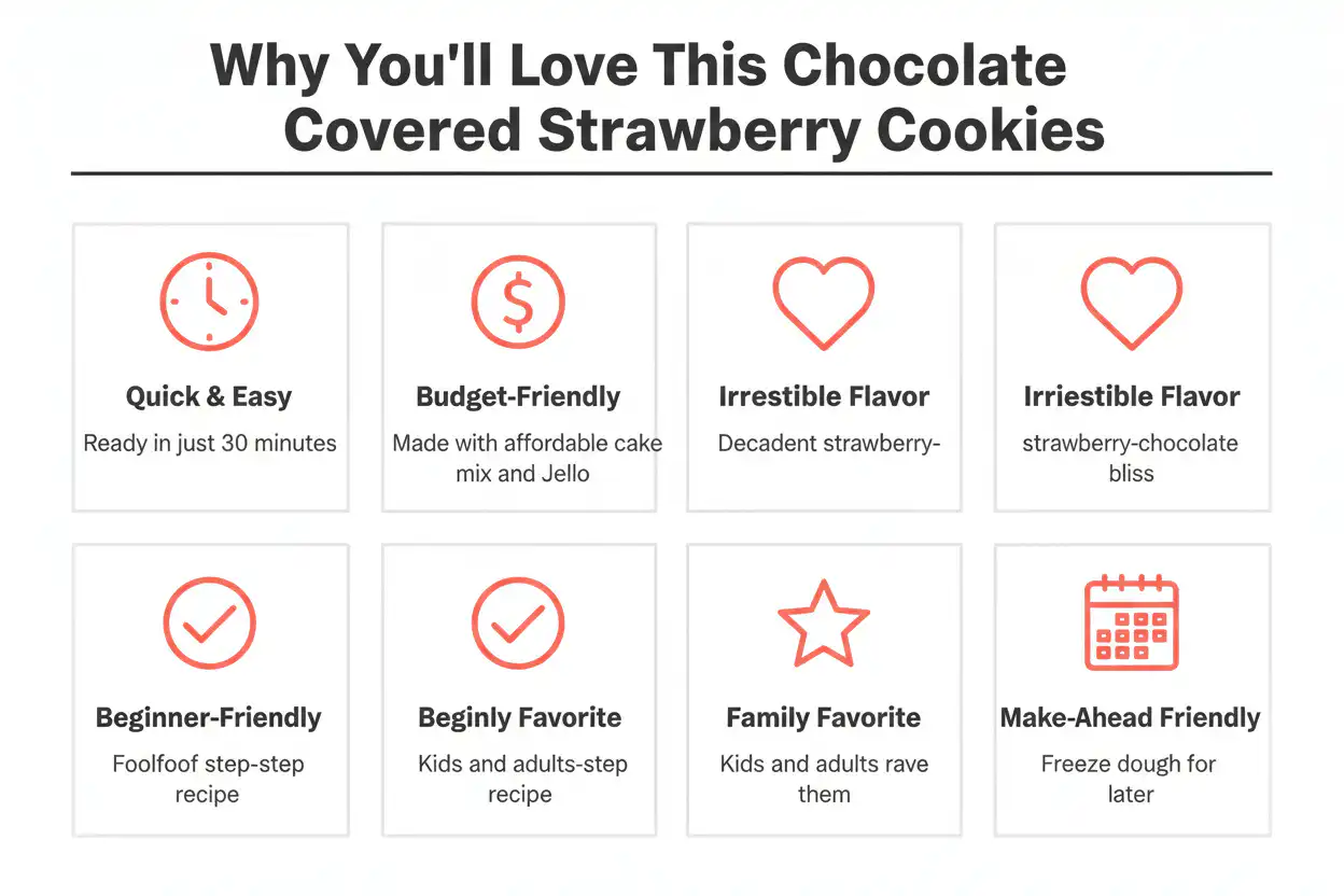 Why you'll love chocolate covered strawberry cookies