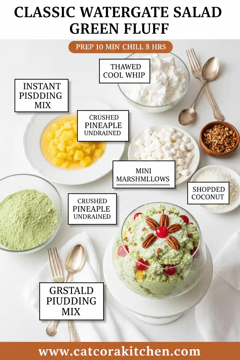 Classic Watergate Salad green fluff ingredients