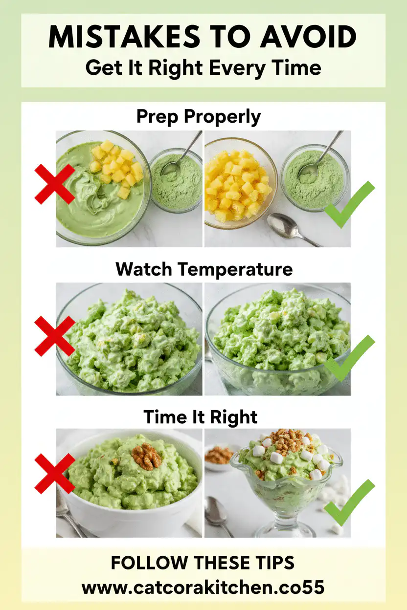 Classic Watergate Salad green fluff common mistakes