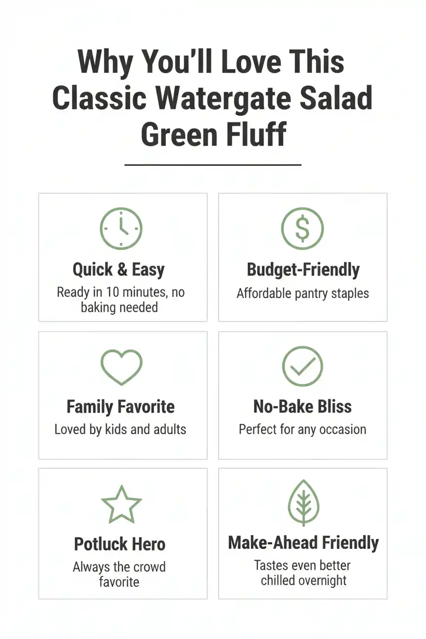 Why you'll love classic Watergate Salad green fluff