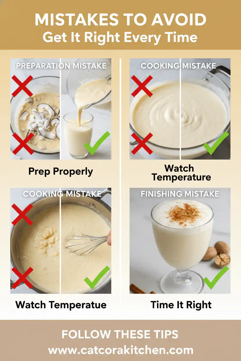Coquito common mistakes