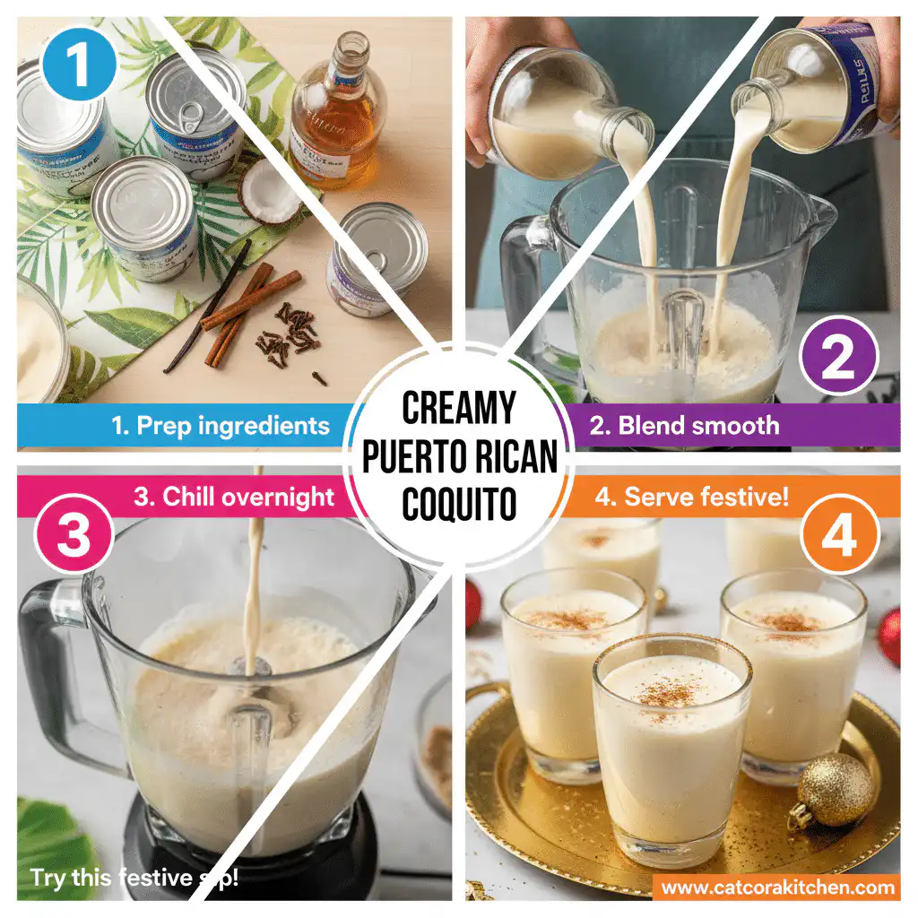 card recipe ingredients and instructions coquito recipe