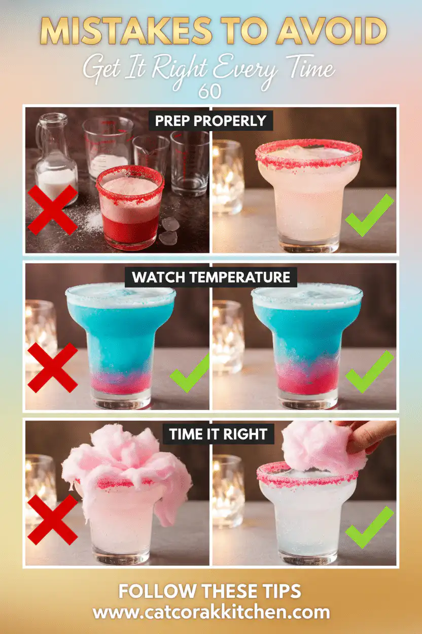 Cotton candy margarita common mistakes